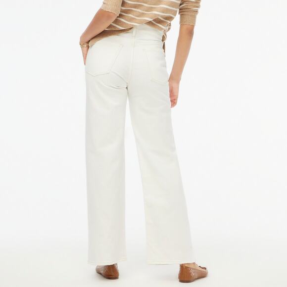 NWT J. Crew Factory Premium Edition Vintage Wide-Leg Button Fly Jean White 32 - Picture 2 of 12